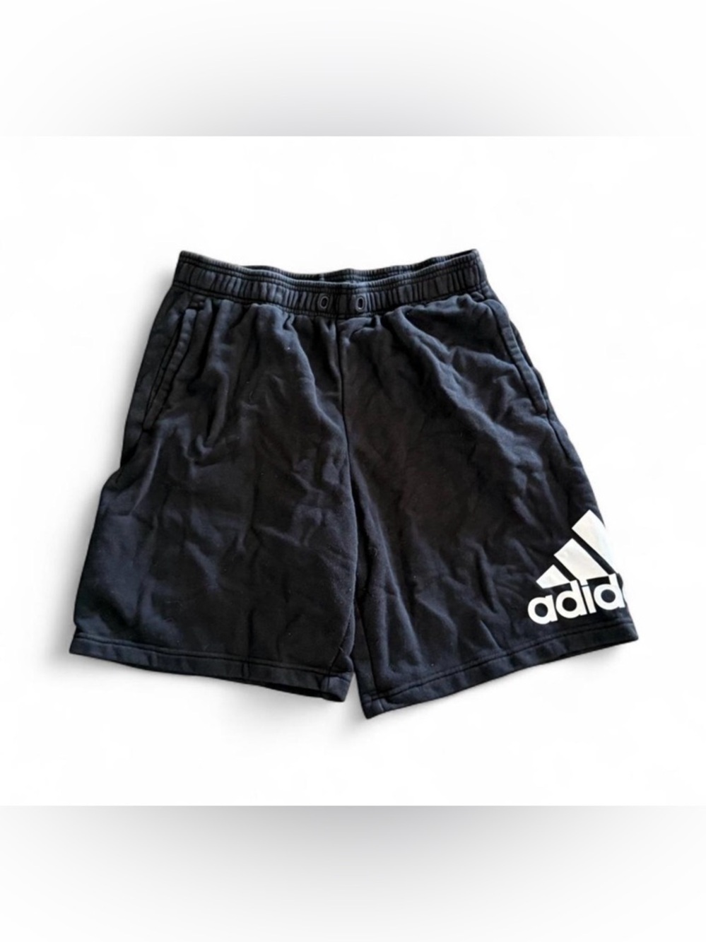 ‘Adidas’ Black Shorts with Classic Logo | Size: L
Logo